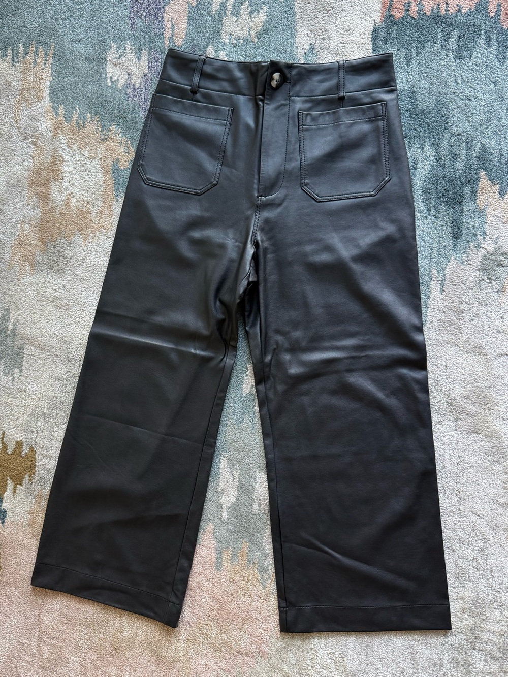 Maeve Collette Pant — Black Leather